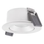 Ledvance LED-Spot Air Adjust Aluminium Weiß 4W 320lm 36D - 930 Warmweiß | Ausschnitt 68mm - IP23 - Höchste Farbwiedergabe - Dimmbar