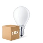 Mehrfachpackung 10x Philips Master Value LED Lustre E14 Kugel Matt 3.4W 470lm - 927 Extra Warmweiß | Höchste Farbwiedergabe - Dimmbar - Ersatz Für 40W