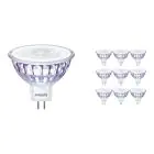 Mehrfachpackung 10x Philips LEDspot VLE GU5.3 MR16 7W 840 36D (MASTER) | Kaltweiß - Dimmbar - Ersatz für 50W
