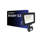Noxion LED-Scheinwerfer Beamy G3.1 Schwarz 30W 3300lm 110D - 840 Kaltweiß | IP65 - Bewegungs- und Lichtsensor - Symmetrisch 
