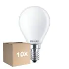 Mehrfachpackung 10x Philips Corepro LED Lustre E14 Kugel Matt 6.5W 806lm - 840 Kaltweiß | Ersatz Für 60W