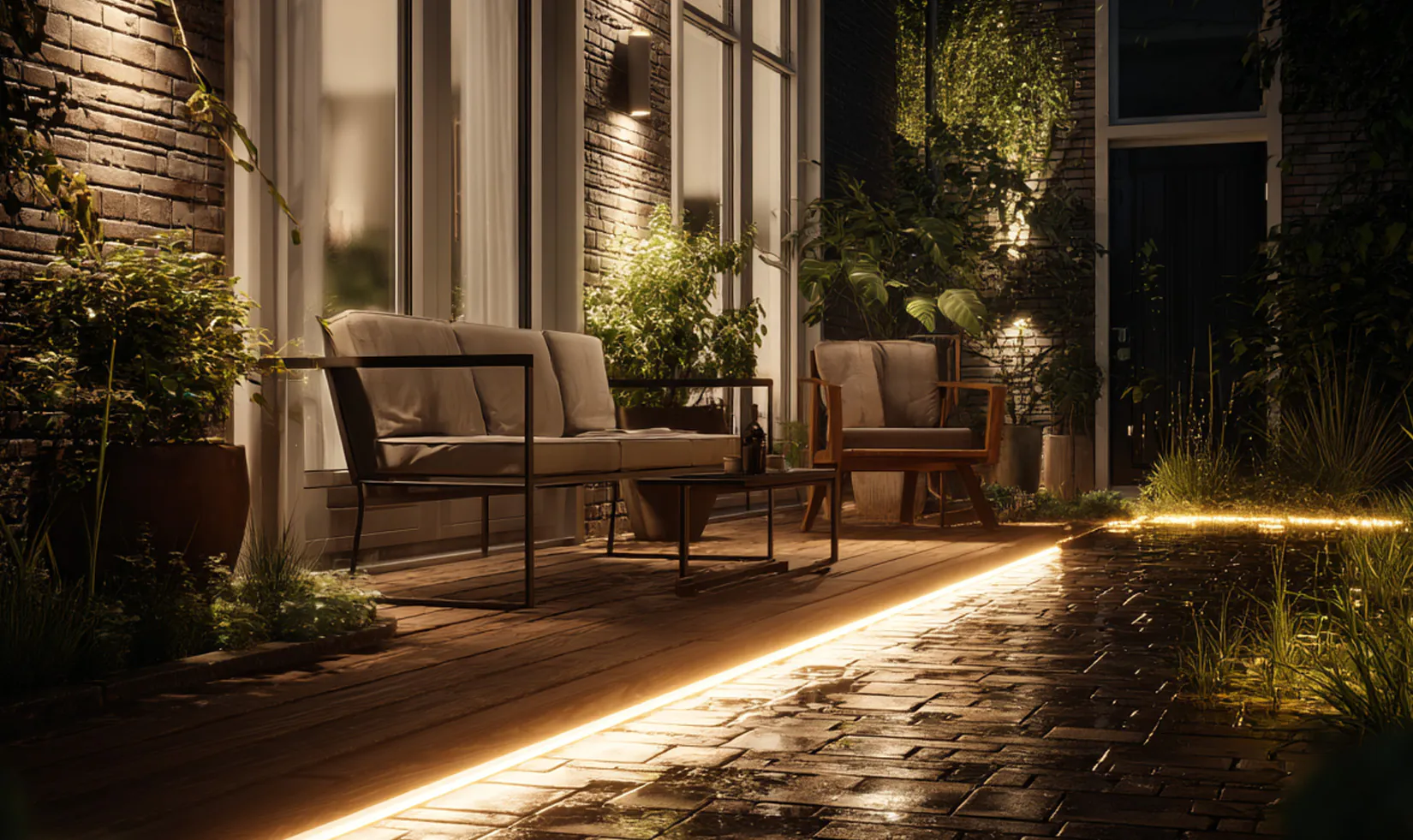 Au&szlig;enbeleuchtung Terrasse